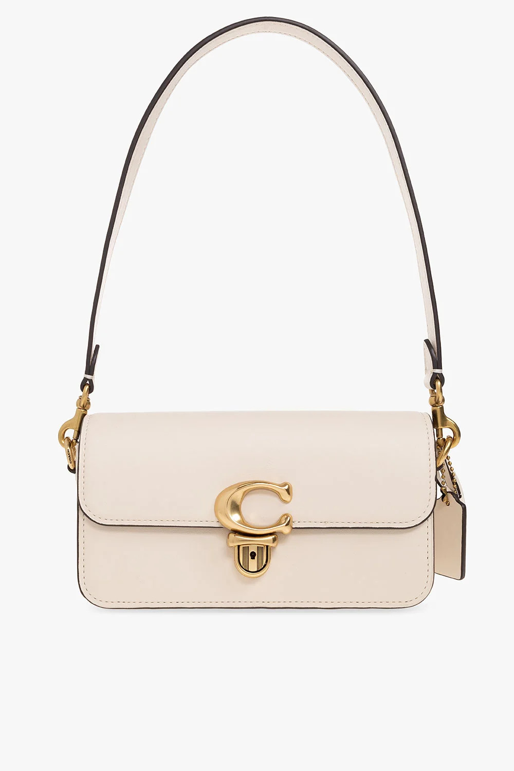 Coach Studio Logo Plaque Baguette Shoulder Bag | Cettire Global