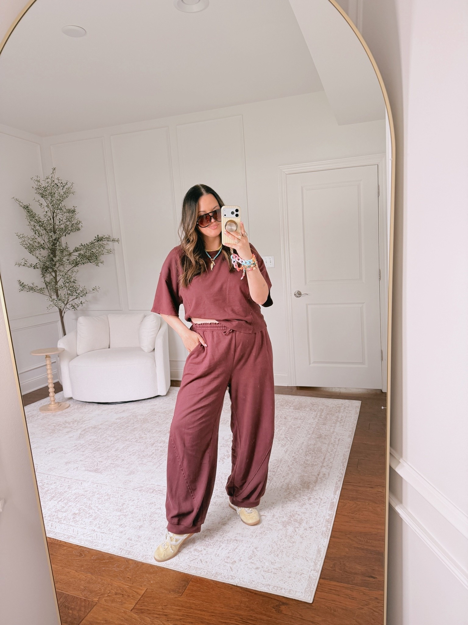 Wearing a large in this perfect @Aerie set!!

#LTKootd #LTKmomlife #LTKMidsize