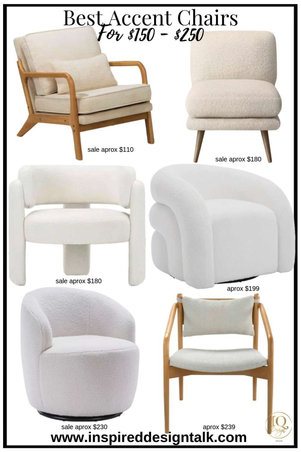 Accent Chair ideas for $150-$250. Update your living room, bedroom, office, foyer, and more in style. Love the boucle chair, slipper chair, barrel chair, wood upholstered chair, and swivel chairs so much!! Facebook 12-30-25  

 

#LTKSeasonal #LTKHome #LTKOver40