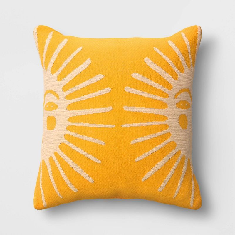 Sun Outdoor Throw Pillow Yellow - Opalhouse™ designed with Jungalow™ | Target