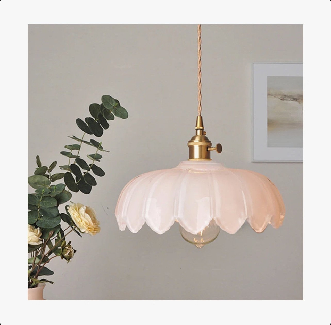 I think I am settle with the chandelier for my closet!!
Milk White Glass Pendant Light Fixtures Medium 9.8 Inches Lampshade Gold Brass Finish