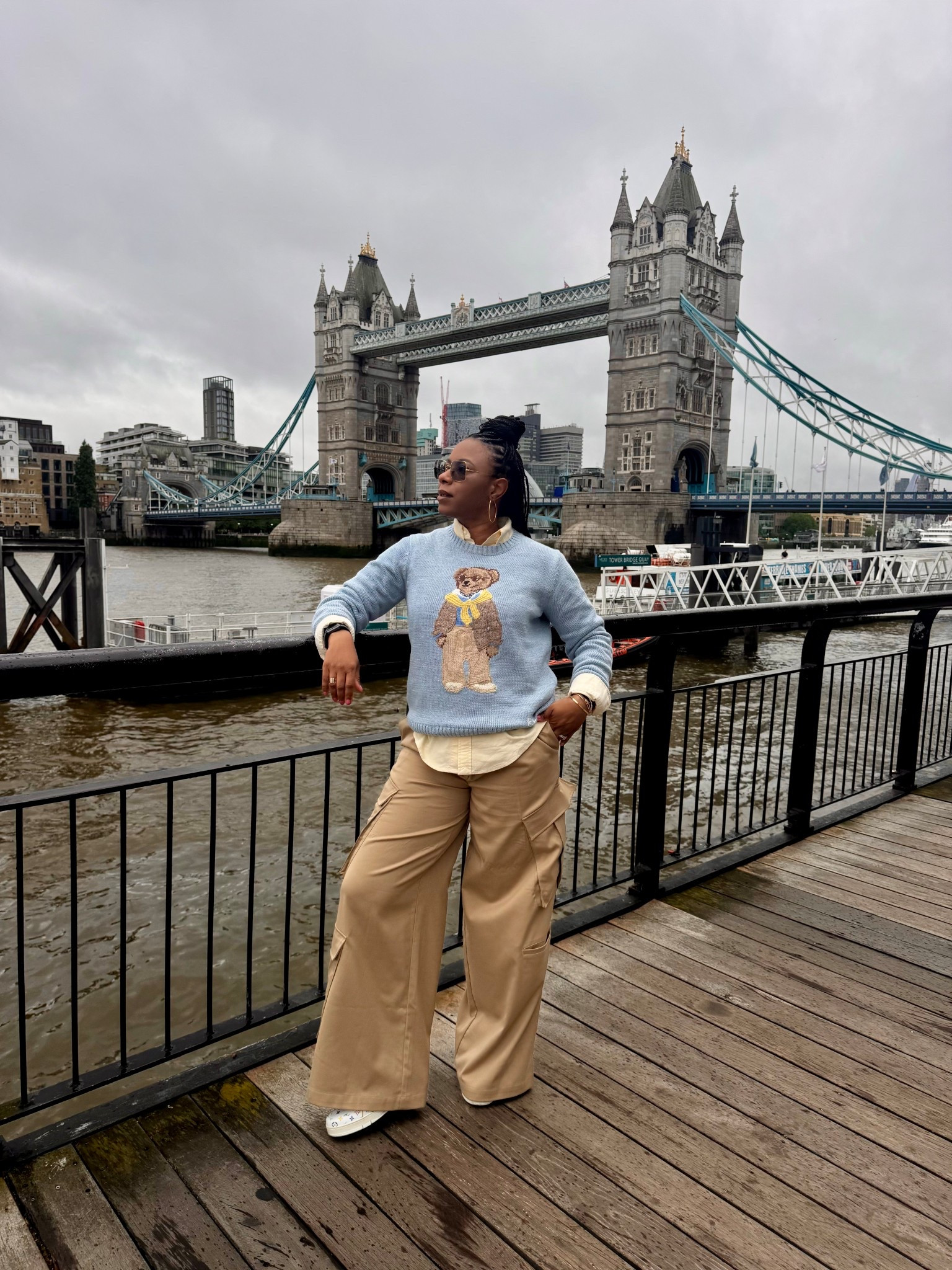Chic polo sweater outfit perfect for sightseeing 

5’6” 160lbs wearing sz M(8-10)

#LTKStyleTip #LTKSaleAlert