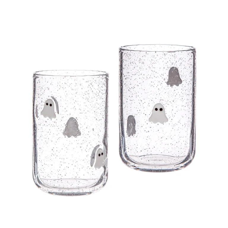 Way to Celebrate 2pack Bubble DOF Glass Ghost | Walmart (US)