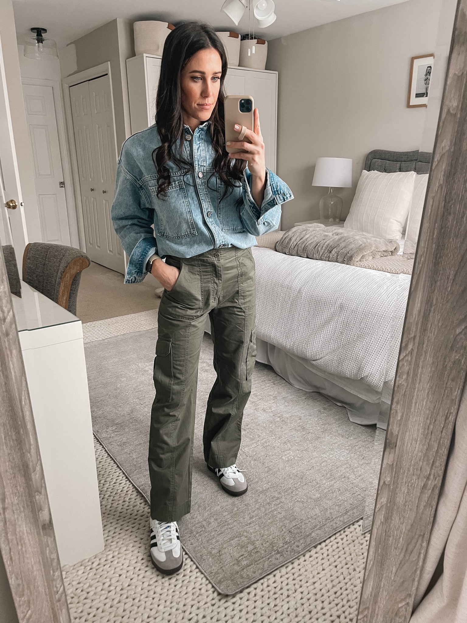 Denim Shirt 
Cargo Pants


#LTKFind #LTKunder100 #LTKstyletip