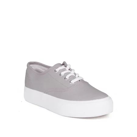 Nature Breeze Lace Up Women's Canvas Sneakers in Gray | Walmart (US)