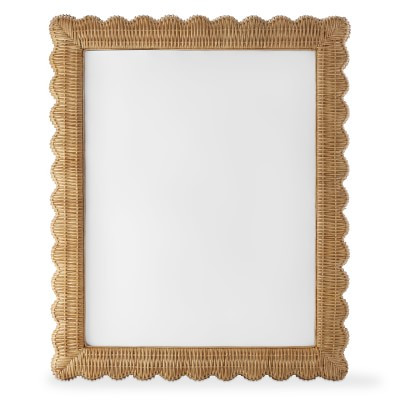 AERIN Wicker Scalloped Gallery Frame, 11" X 14" | Williams-Sonoma