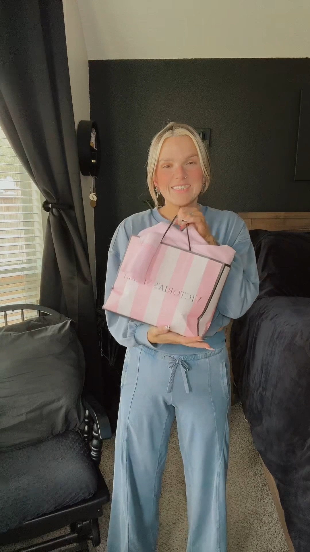 Wearing XS in black tee, XXS in pink x LS tee