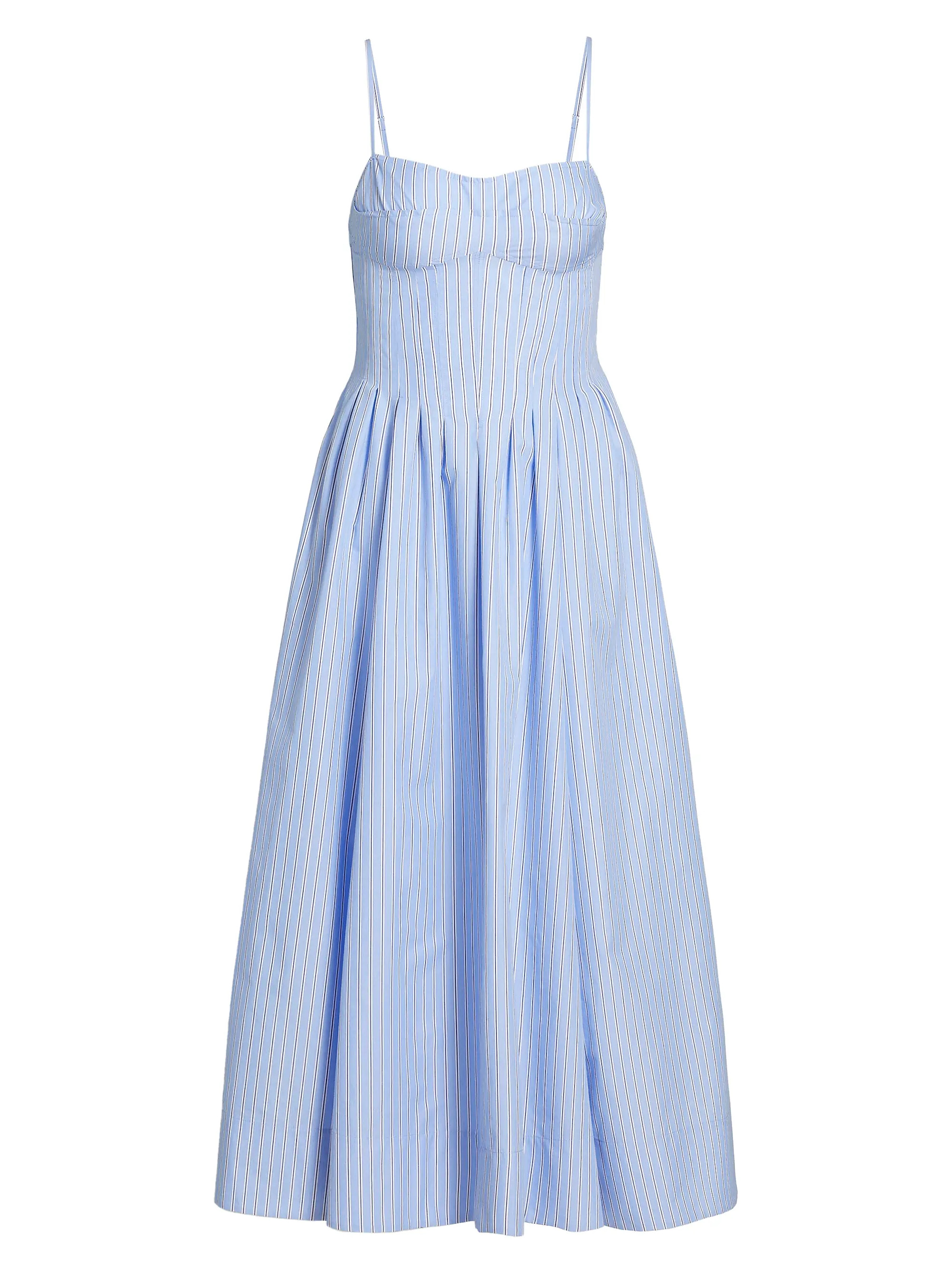 Kittiya Poplin Fit & Flare Midi-Dress | Saks Fifth Avenue