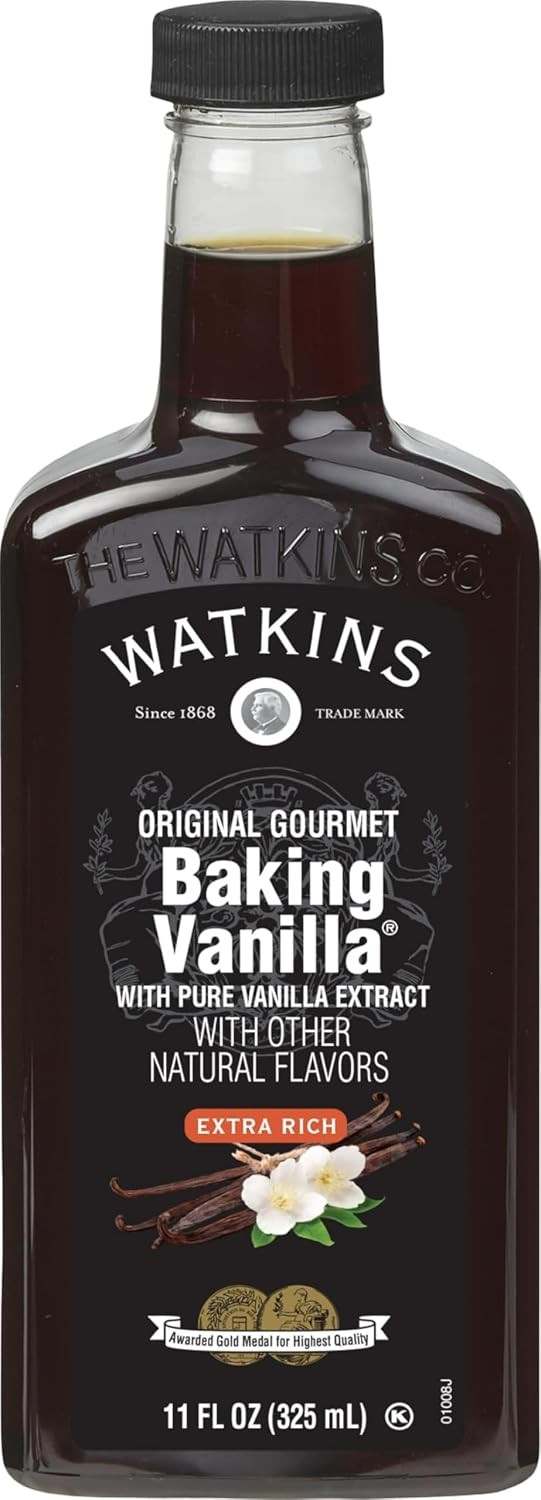 Watkins All Natural Original Gourmet Baking Vanilla, with Pure Vanilla Extract, 11 Fl Oz (Pack of 1) - Packaging May Vary | Amazon (US)