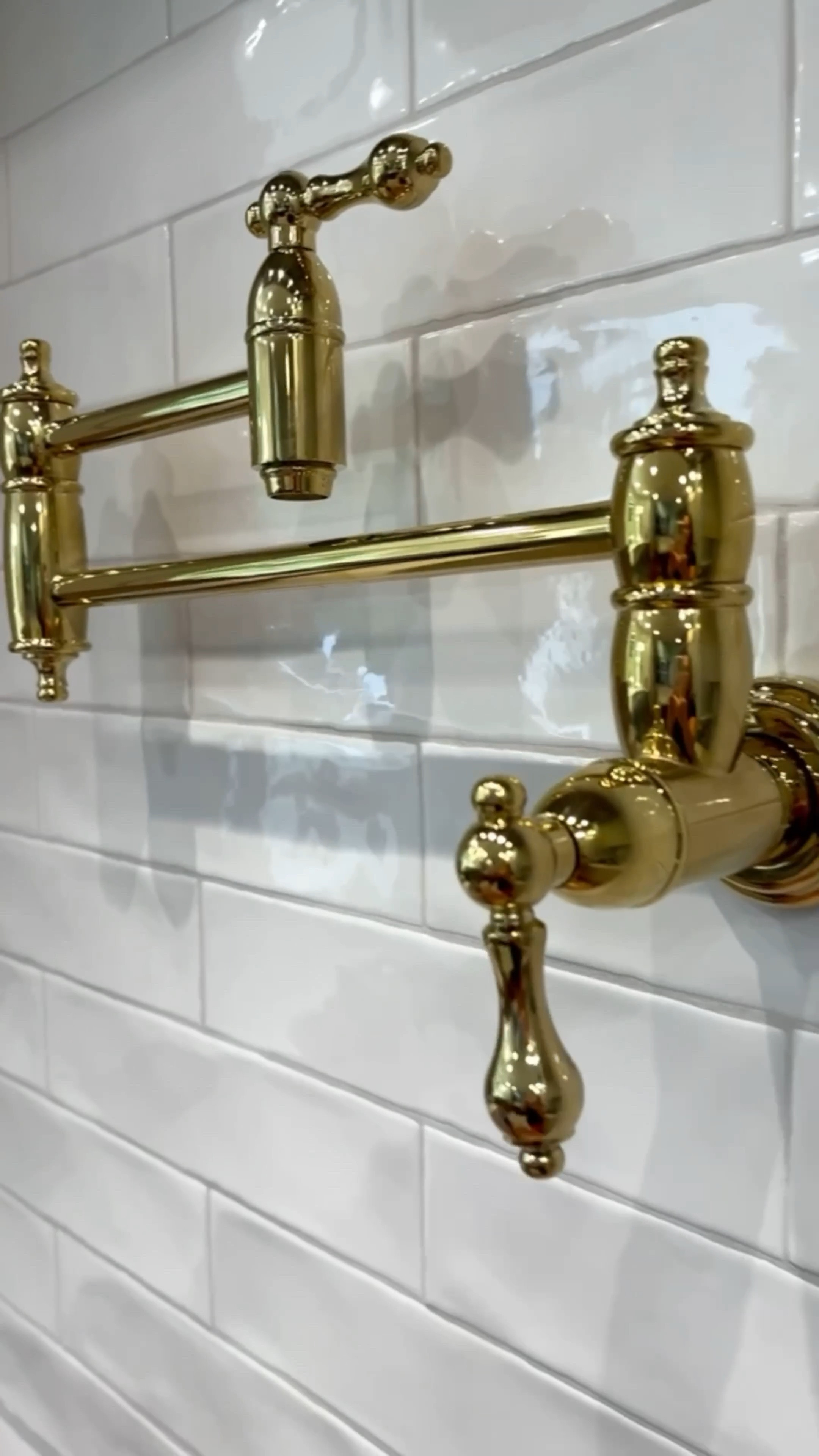 Kitchen accents - unlacquered brass hardware and plumbing.

#kitchenrenovation #kitchenreno

#LTKVideo #LTKStyleTip #LTKHome