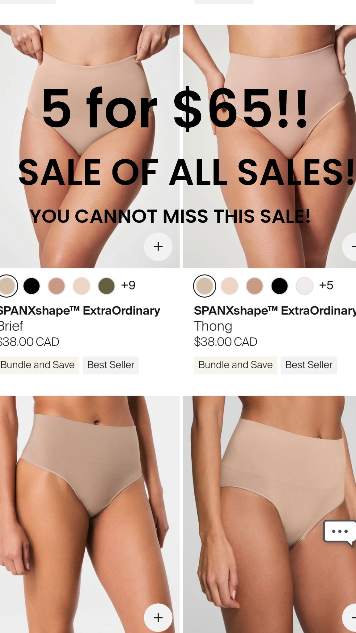 My fav undies!!! 
I wear large 
No code works here bc it’s ALREADY a $120+ saving 😥❤️👍🏻🤯

#LTKmidsize #LTKover50style #LTKsale