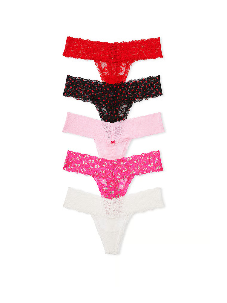 5-Pack Lace Thong Panties | Victoria's Secret (US / CA )