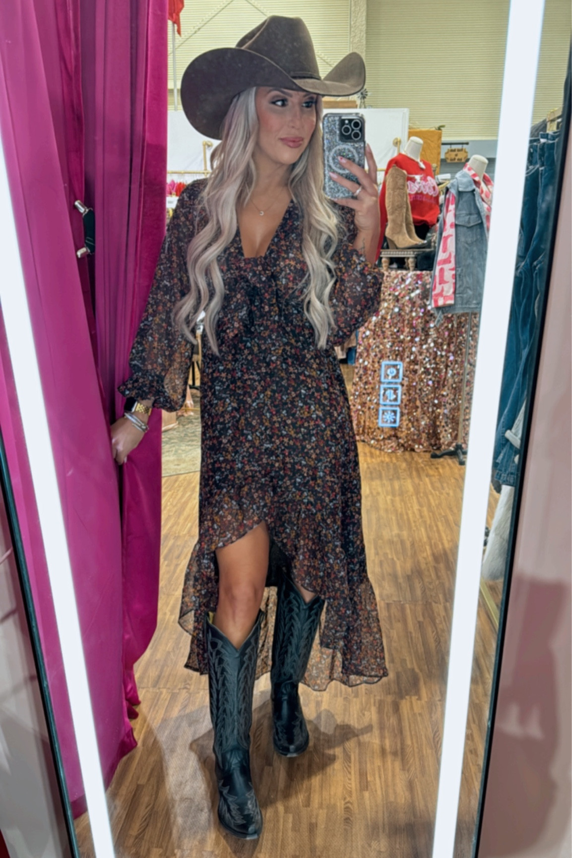 Cowgirl, flower dress, high low dress

#LTKSpringSale #LTKGiftGuide #LTKSeasonal