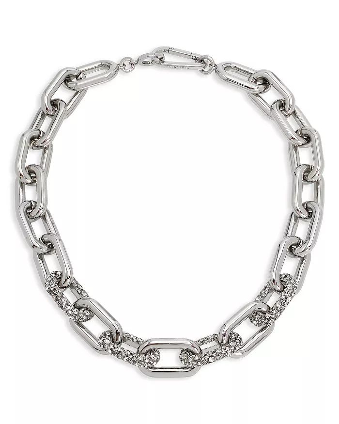 Pavé Link Statement Necklace in Silver Tone, 19" | Bloomingdale's (US)