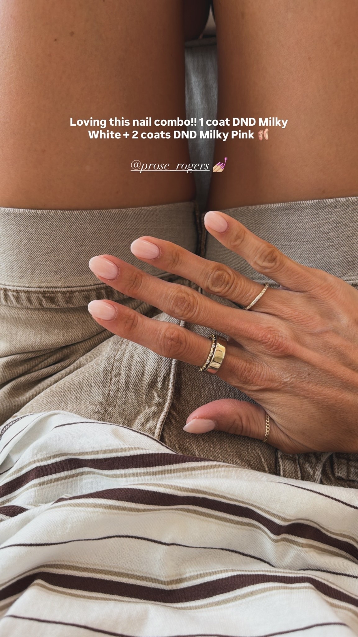 Loving this nail combo!! 1 coat DND Milky White + 2 coats DND Milky Pink 🩰

#LTKfitnessgoals #LTKootd #LTKBeauty