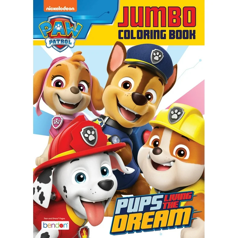 PAW Patrol Jumbo Coloring Book, 64 Pages by Bendon | Walmart (US)