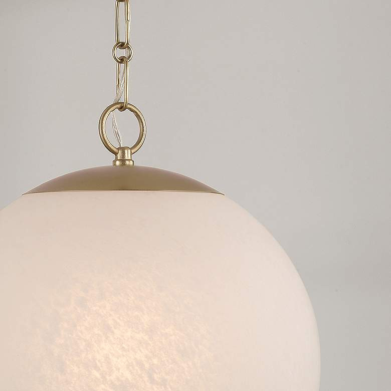 Capital Lighting Cleo 1 Light Pendant 13.5" Matte Brass - #9342K | Lamps Plus | Lamps Plus