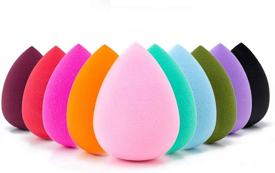 AJOKE 10 Pcs Perfect Makeup Sponge Set Blender Flawless for Liquid, Multi-colored Beauty Makeup S... | Amazon (US)
