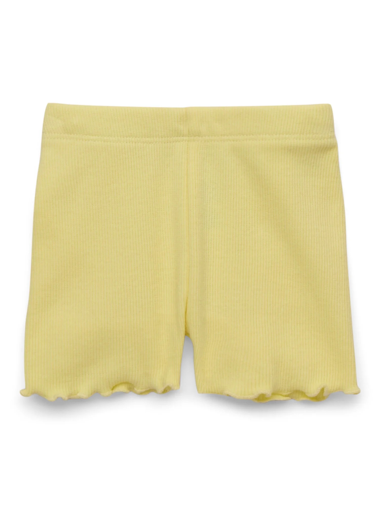 Garanimals Baby Girl Lettuce Hem Biker Shorts, Sizes 0-24 Months | Walmart (US)