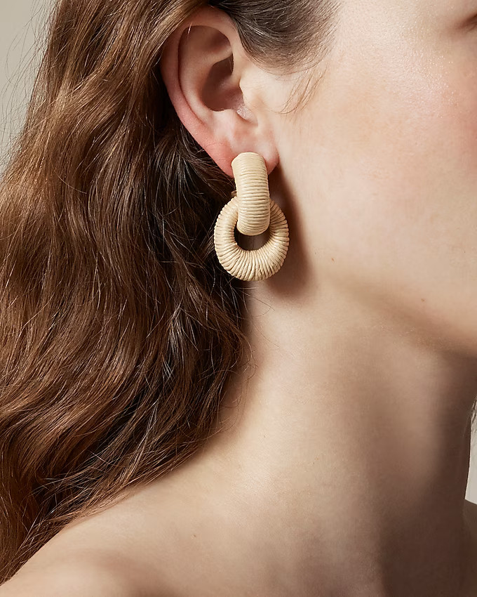 Woven chainlink earrings | J. Crew US
