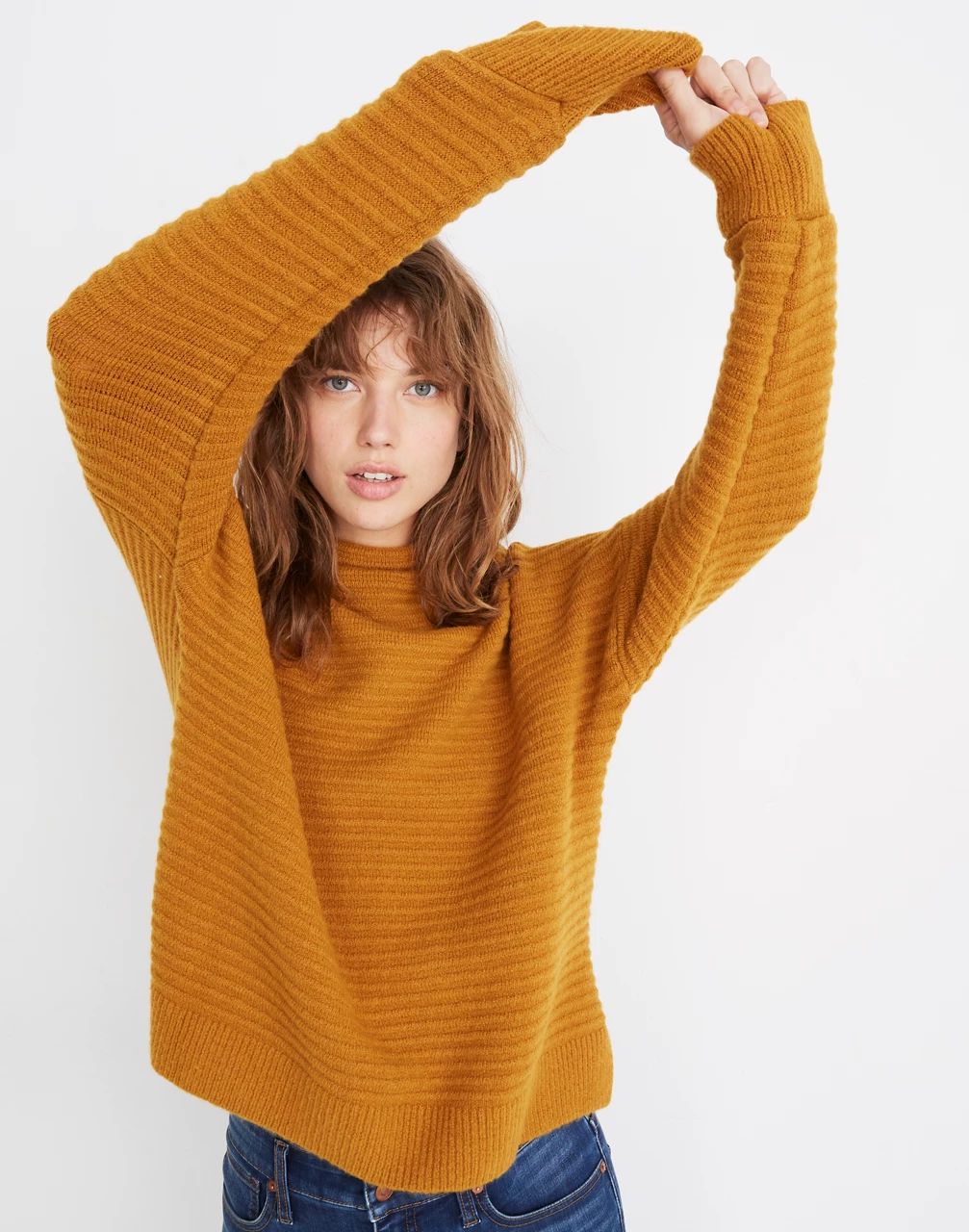 Belmont Mockneck Sweater in Coziest Yarn | Madewell