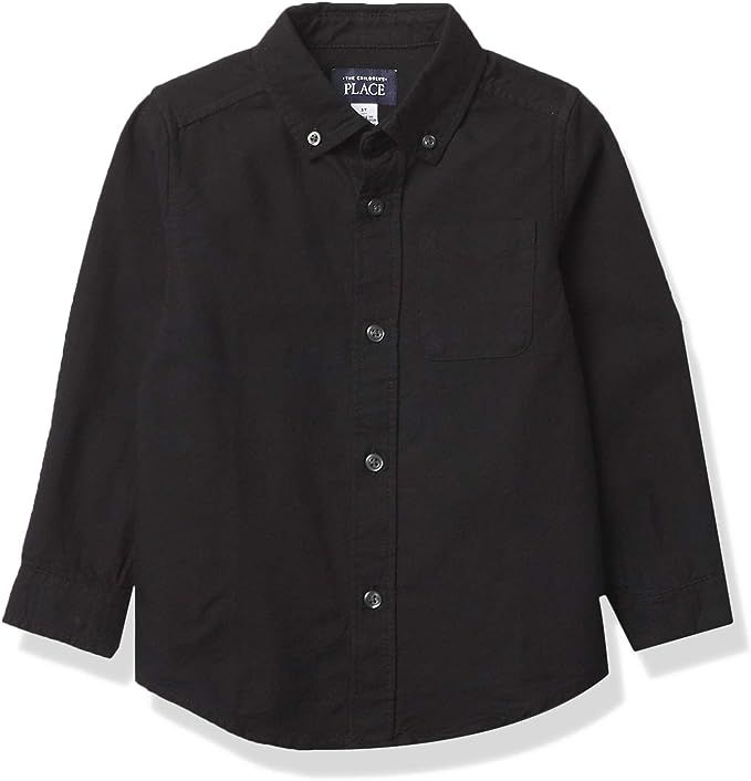 The Children's Place Boys' Toddler Uniform Oxford Button Down Shirt | Amazon (US)