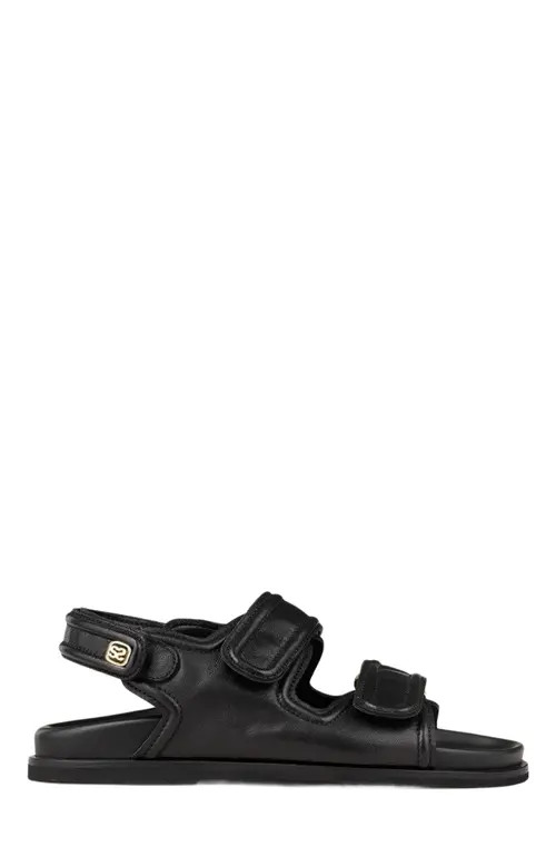 SANDRO Leather sandals in Black at Nordstrom, Size 39 | Nordstrom