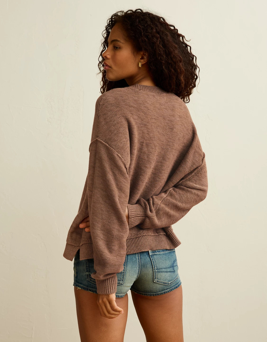 AE Oversized Crew Neck Sweater | American Eagle Outfitters (US & CA)