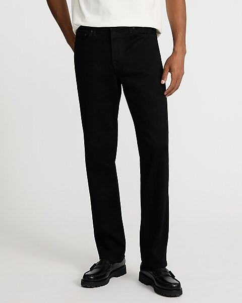 Straight Black Hyper Stretch Jeans | Express