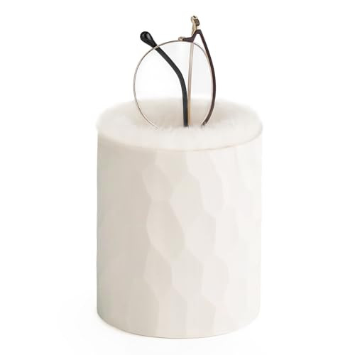 Mkono Plush Lined Eyeglasses Holder Protective Glasses Holder Stand Case Anti-scratch Glasses Sto... | Amazon (US)