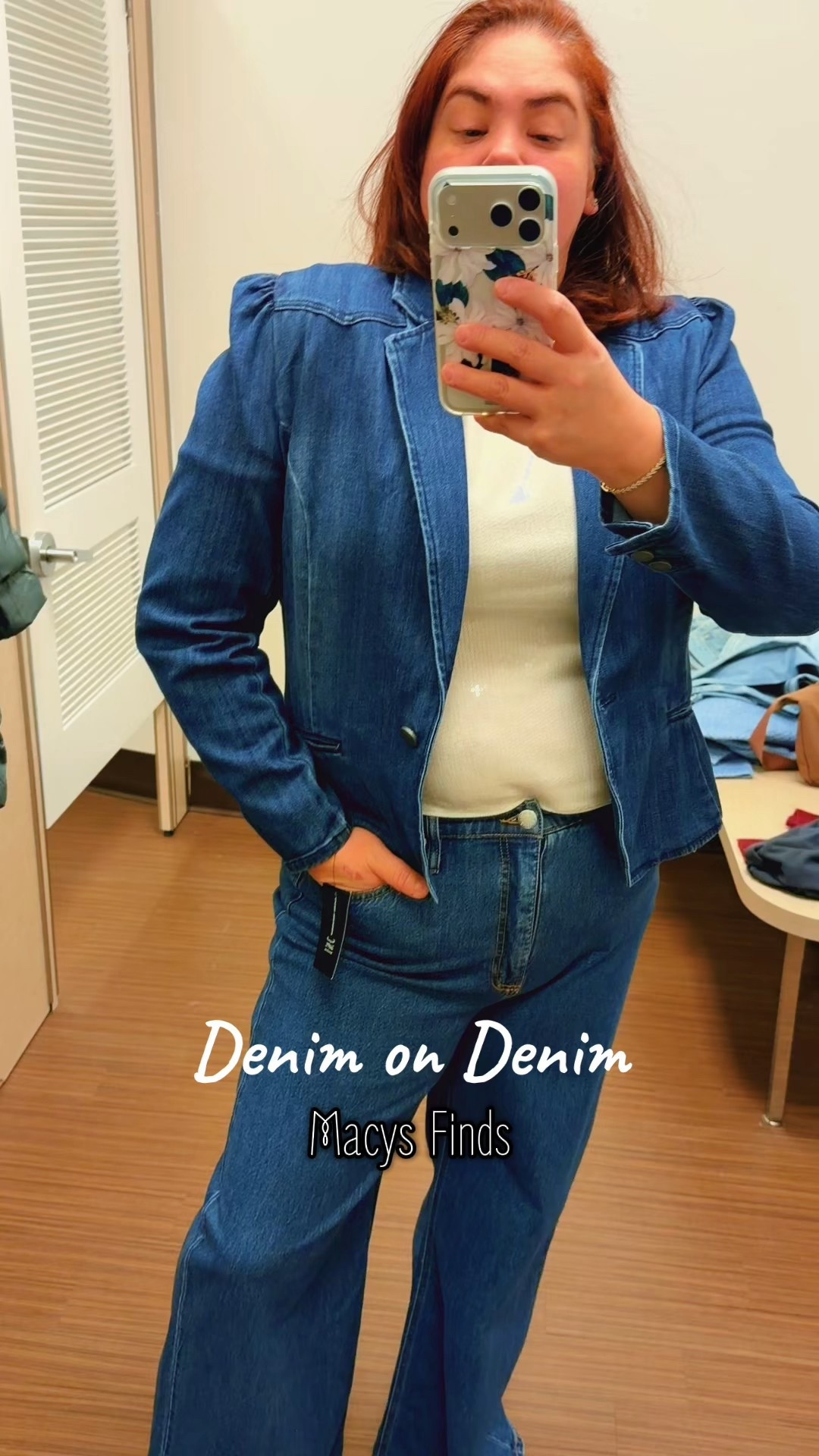This casual Jean blazer is the perfect. Comes in blue or black. Great finds from Macys for mid size women. 

#LTKMidsize #LTKOver40 #LTKFindsUnder50