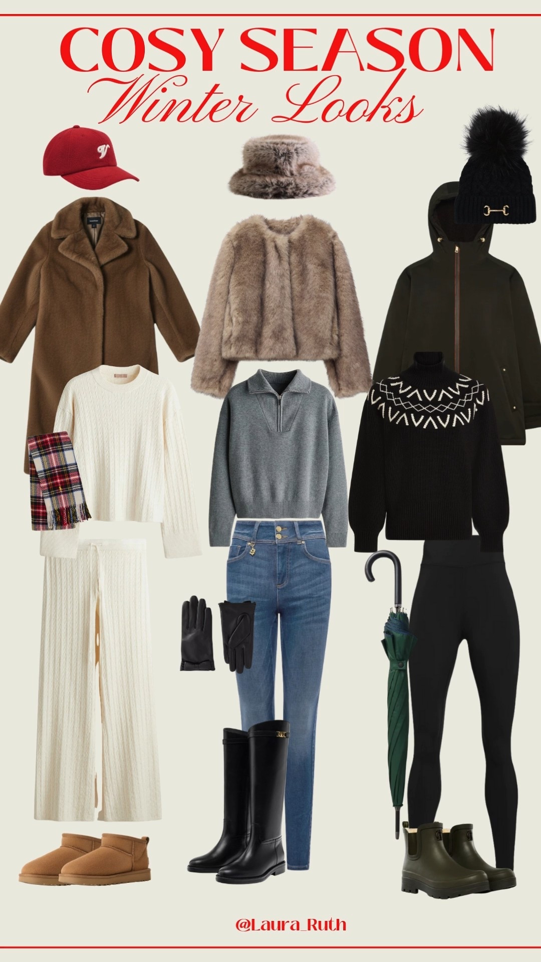 Cold weather, but make it chic ❄️ Layered knits, cosy faux fur coats & jackets, and winter-proof essentials for everyday wear. These cosy season outfits are perfect for errands, walks, and everything in between 🤍

#LTKstyletip #LTKwinter #LTKuk