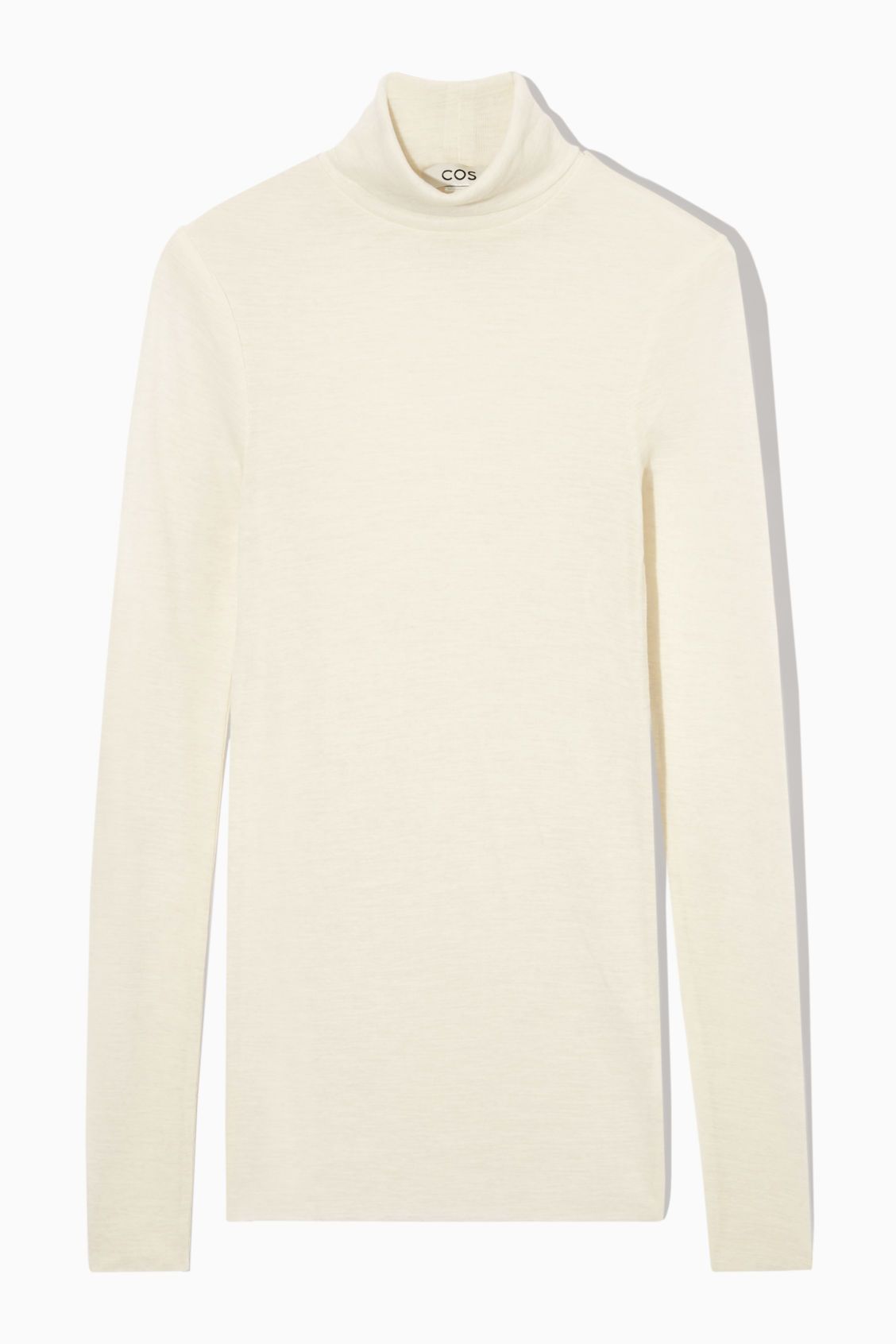 MERINO WOOL TURTLENECK TOP - WHITE - Tops - COS | COS (US)