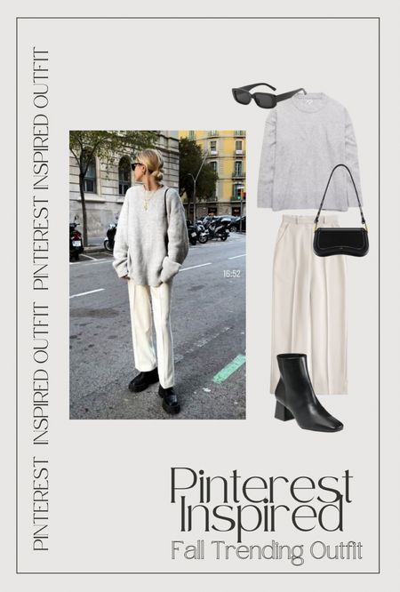 Pinterest Inspired : Fall Trending Outfit
—
Pinterest look, outfit inspo, season, fall outfit, cozy, Scandinavian style, neutral style, Abercrombie, pants, boots, Amazon fashion, Amazon bag. Shoulder bag, sweater, oversized sweater. Trousers, trendy sunglasses 

#LTKfindsunder100 #LTKtravel #LTKstyletip