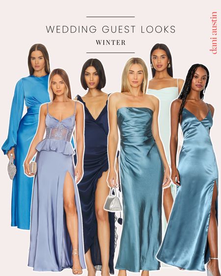 Winter blues wedding guest looks ❄️ dress for events, maxi dress, formal dress, black tie dress 

#LTKSeasonal #LTKfindsunder100 #LTKwedding