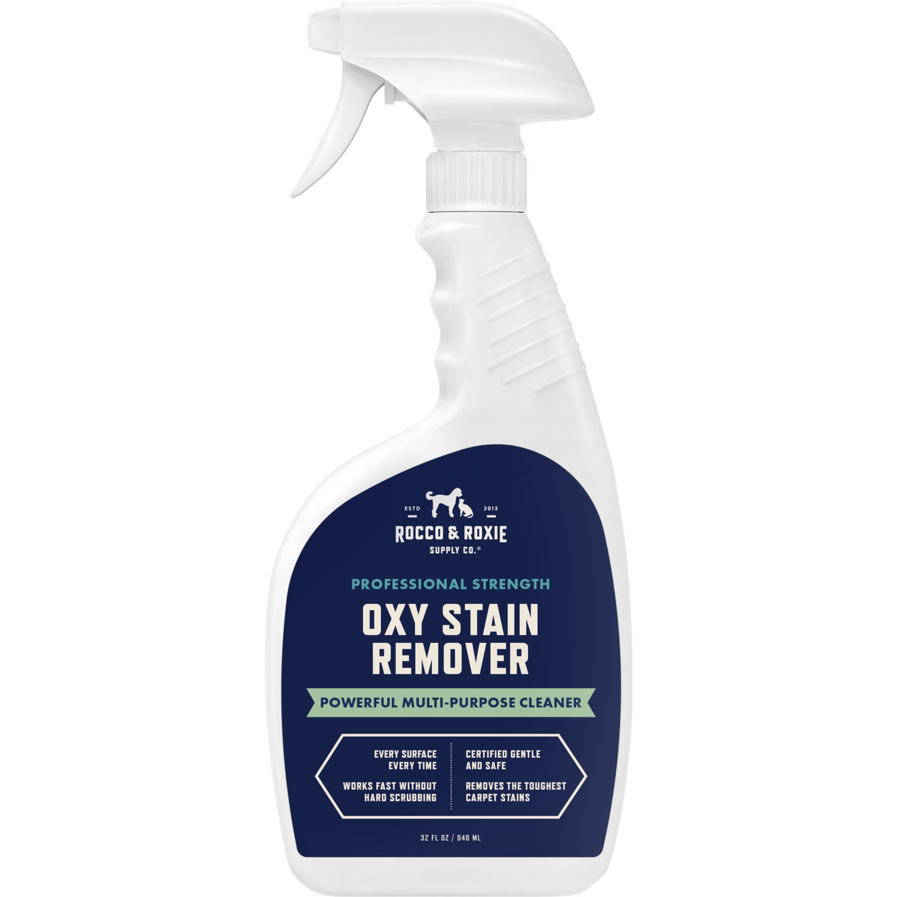 Rocco & Roxie Supply Co. Oxy Stain Remover Powerful Multi-Purpose Cleaner, 32-fl oz bottle | Chewy