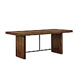Superb Mixed Wood Dining Room Kitchen Table, 76" Wide, Rustic | Amazon (US)