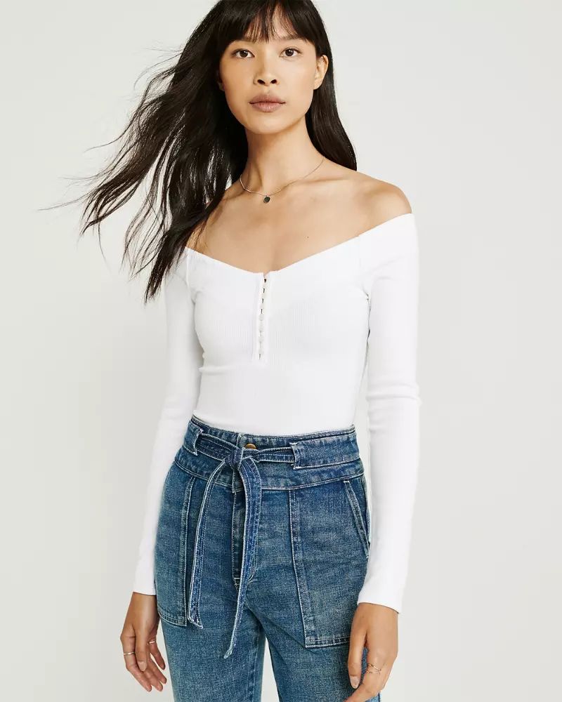 Off-The-Shoulder Bodysuit | Abercrombie & Fitch US & UK