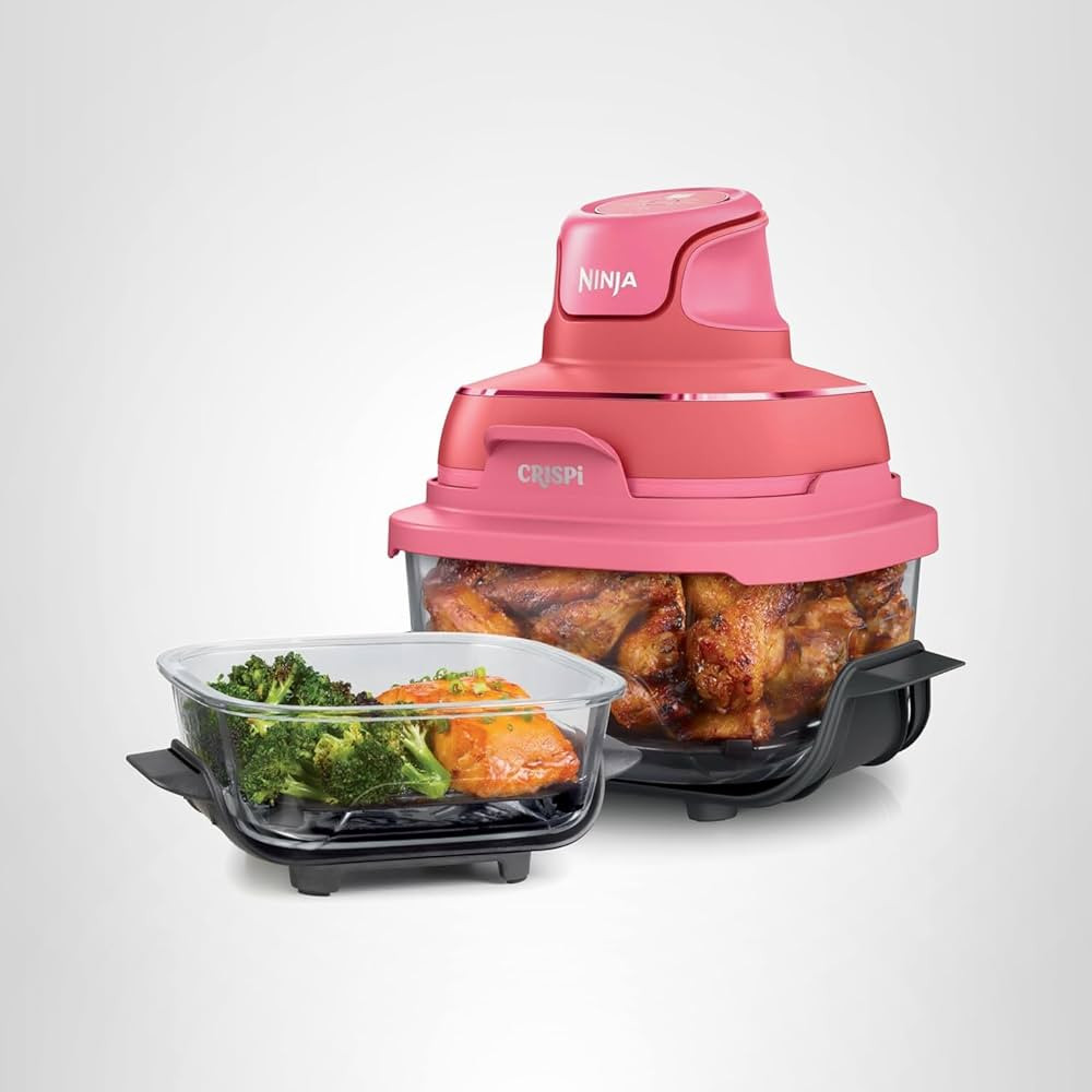 Ninja | Air Fryer | Crispi 4-in-1 Portable Cooking System | 4QT & 6 Cup Glass Containers, Crisper... | Amazon (US)