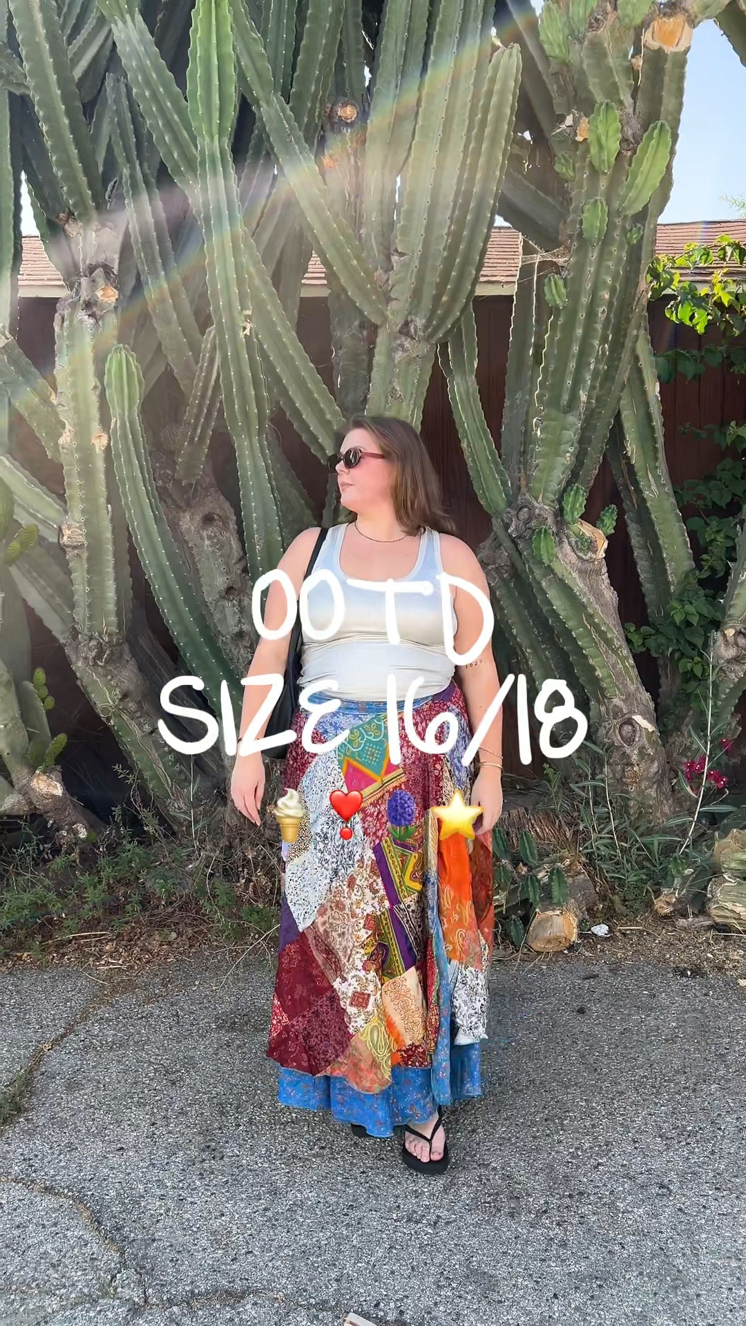 I love mixing patterns and metallics- especially in the summer❤️‍🔥 
This skirt I have had forever so can’t link exact
Top L/XL

silver tank top, colorful boho maxi skirt, flip flops platform, slouchy bag, curvy colorful style

#LTKSeasonal #LTKU #LTKStyleTip