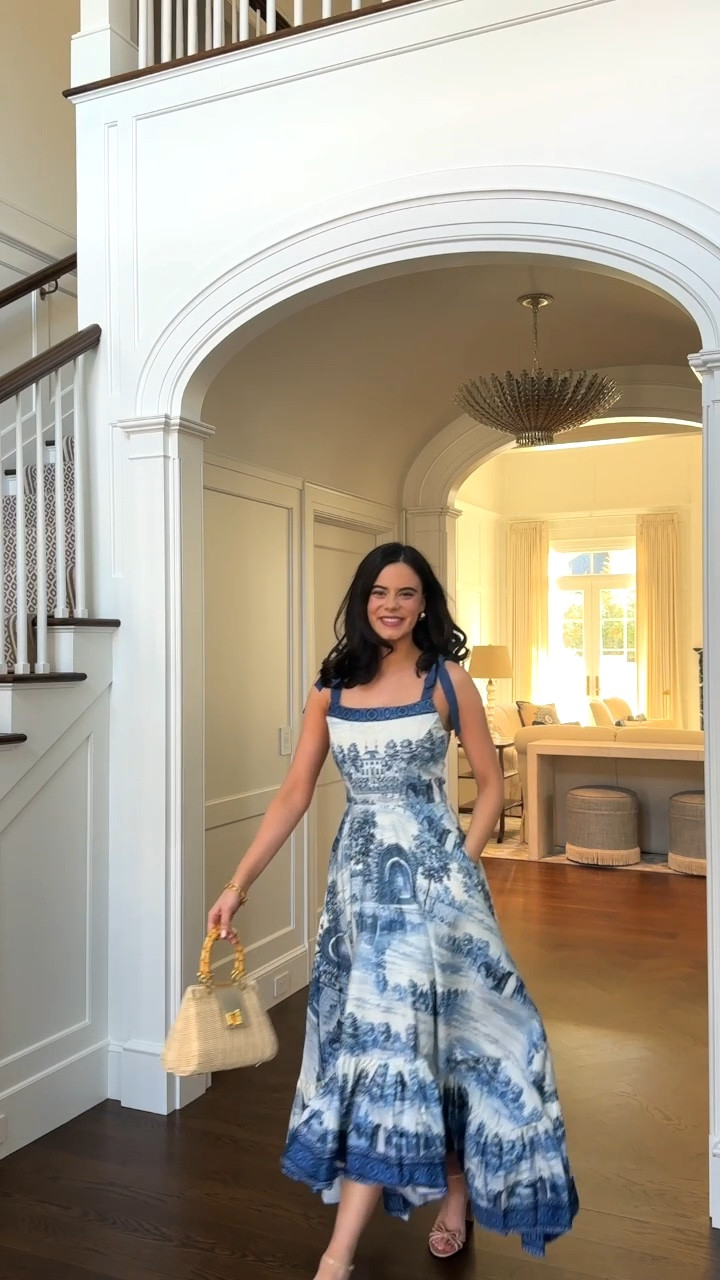 This gorgeous toile dress from Alice and Olivia would be lovely for any upcoming spring or summer event! 