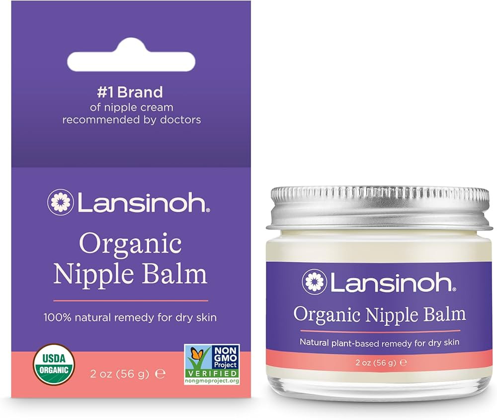 Lansinoh Organic Nipple Butter, Nipple Cream Safe for Breastfeeding Baby, Postpartum Essentials f... | Amazon (US)