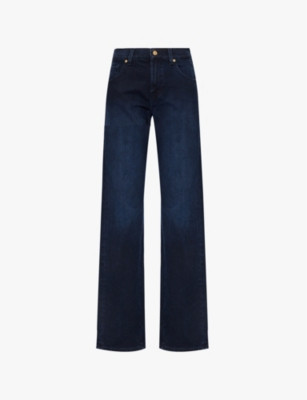 7 FOR ALL MANKIND - Tess high-rise straight-leg stretch-denim jeans | Selfridges.com | Selfridges