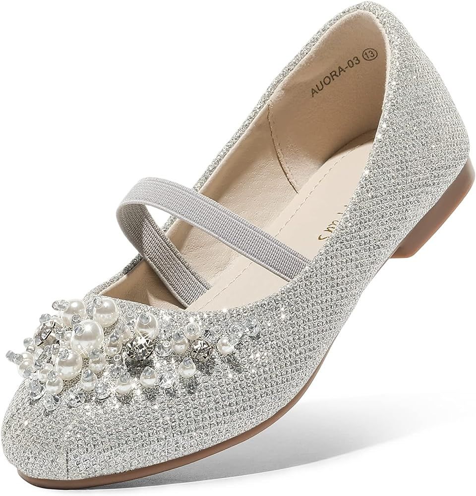 DREAM PAIRS Girls Mary Jane Ballerina Flat Dress Shoes | Amazon (US)