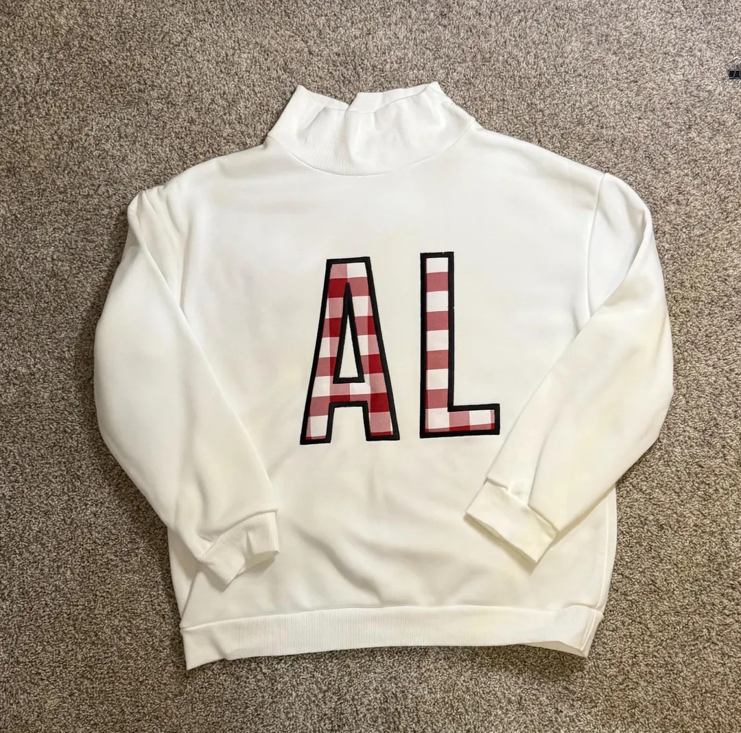 College Mockneck Sweatshirt, Oversized, The University of Alabama, AL | Etsy (US)