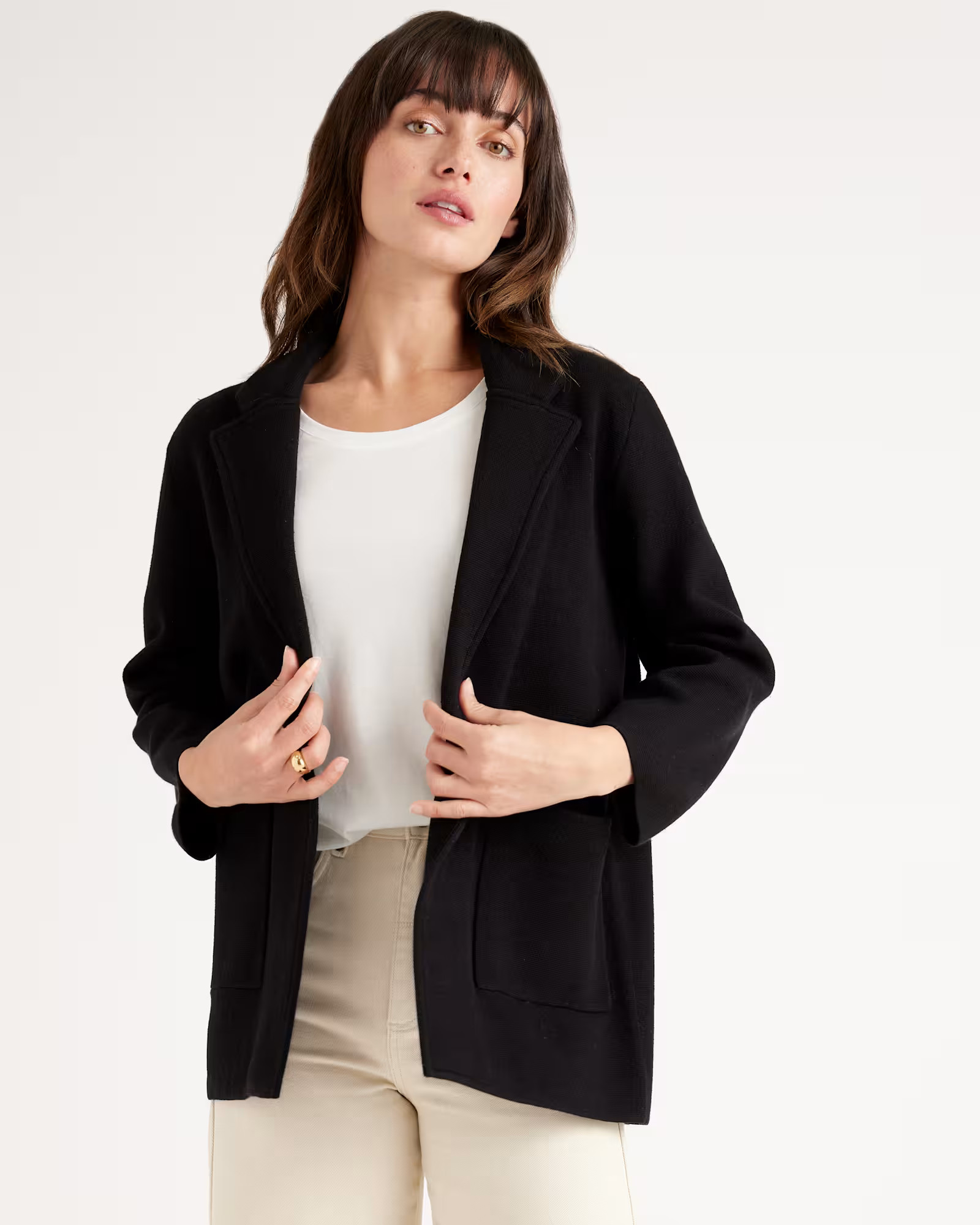 100% Organic Cotton Knit Blazer | Quince