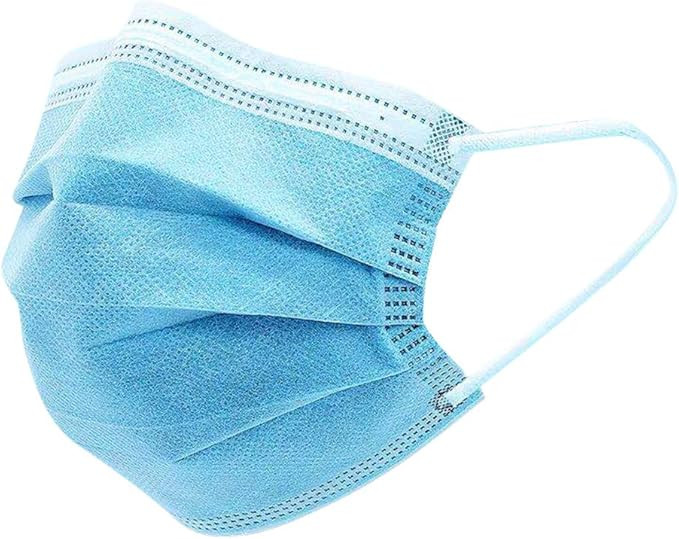50 Pcs Disposable Face Masks, Anti Dust Face Mask Breathable Dental Earloops Mouth Mask 3-Ply | Amazon (US)