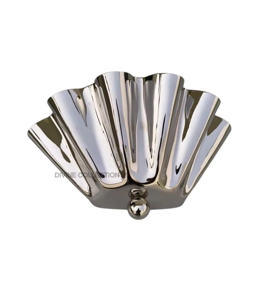 Handmade Brass Wall Sconce – Modern Shell Shaped Wall Light Fixture – Sculptural Polished Met... | Etsy (US)