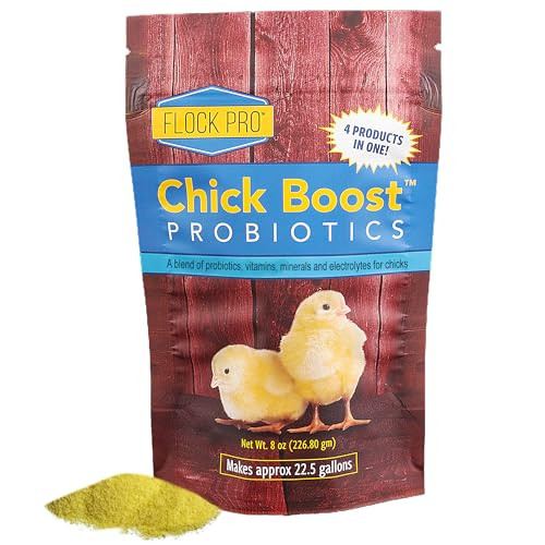 Equerry's Flock PRO Chick Boost Probiotic - Probiotics, Vitamins, Minerals and Electrolytes for Chickens | Chicken Vitamins and Supplements for All Poultry - 8oz | Amazon (US)