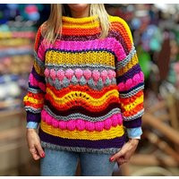 Multi Color Cozy Sweater | Etsy (US)